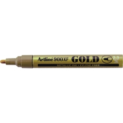 Marker cu vopsea ARTLINE 900XF, corp metalic, varf rotund 2.3mm - auriu