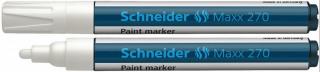 Marker cu vopsea SCHNEIDER Maxx 270, varf rotund 1-3mm - alb