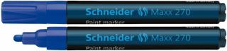 Marker cu vopsea SCHNEIDER Maxx 270, varf rotund 1-3mm - albastru