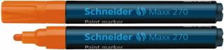 Marker cu vopsea SCHNEIDER Maxx 270, varf rotund 1-3mm - orange