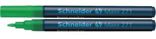 Marker cu vopsea SCHNEIDER Maxx 271, varf rotund 1-2mm - verde