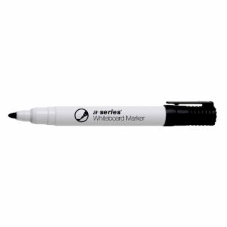 Marker pentru tabla A-series, varf rotund, 2 mm, negru