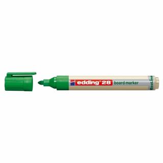 Marker pentru tabla Edding 28, ecologic, varf rotund, 1.5-3 mm, verde