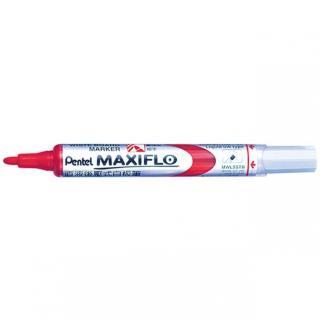 Marker pentru tabla Pentel Maxiflo, varf rotund, 4 mm, rosu