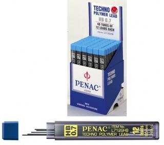 Mine pentru creion mecanic 0,7mm, 12 set, PENAC - HB