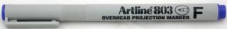 OHP Non-Permanent marker ARTLINE 803, varf fin - 0.5mm - albastru