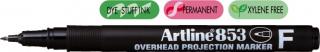 OHP Permanent marker ARTLINE 853, varf fin - 0.5mm - negru