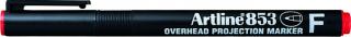 OHP Permanent marker ARTLINE 853, varf fin - 0.5mm - rosu