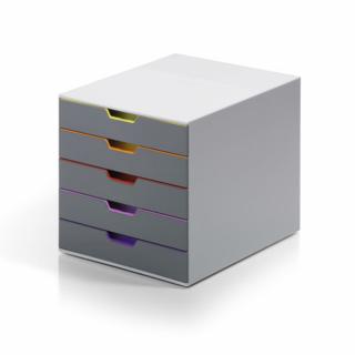 Organizator cu sertare Durable Varicolor, 5 sertare