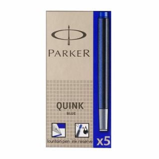 Patroane cerneala, Parker, Quink, albastru, 5 bucati set