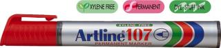 Permanent marker ARTLINE 107, corp plastic, varf rotund 1.5mm - rosu