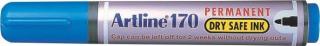 Permanent marker ARTLINE 170 - Dry safe ink, corp plastic, varf rotund 2.0mm - albastru