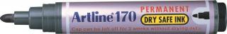 Permanent marker ARTLINE 170 - Dry safe ink, corp plastic, varf rotund 2.0mm - negru