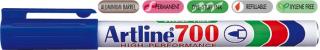 Permanent marker ARTLINE 700, corp metalic, varf rotund 0.7mm - albastru