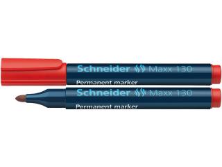 Permanent marker SCHNEIDER Maxx 130, varf rotund 1-3mm - rosu