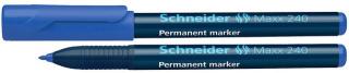 Permanent marker SCHNEIDER Maxx 240, varf rotund 1-2mm - albastru