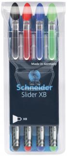 Pix SCHNEIDER Slider Basic XB, rubber grip, 4 culori set - (N,R,A,V)