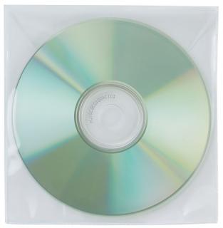 Plicuri plastic PP pentru CD DVD, 50 buc set, Q-Connect