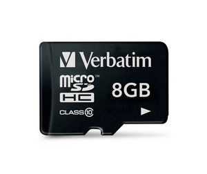 SECURE DIGITAL CARD MICRO 8GB (Class 10) Premium U1 Verbatim