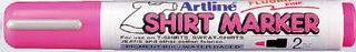 T-Shirt marker ARTLINE, corp plastic, varf rotund 2.0mm - roz fluorescent