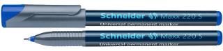 Universal permanent marker SCHNEIDER Maxx 220 S, varf 0.4mm - albastru