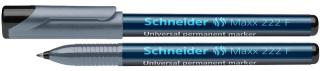 Universal permanent marker SCHNEIDER Maxx 222 F, varf 0.7mm - negru