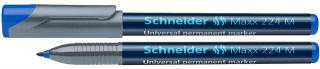 Universal permanent marker SCHNEIDER Maxx 224 M, varf 1mm - albastru