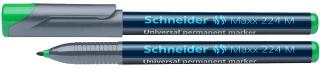 Universal permanent marker SCHNEIDER Maxx 224 M, varf 1mm - verde