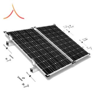 KIT Structura de montaj pentru 2 panouri solare fotovoltaice acoperis metalic