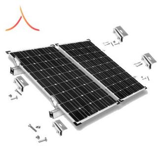 KIT Structura de montaj pentru 2 panouri solare fotovoltaice acoperis tabla faltuita