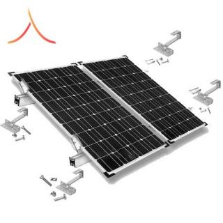 KIT Structura de montaj pentru 2 panouri solare fotovoltaice acoperis tigla