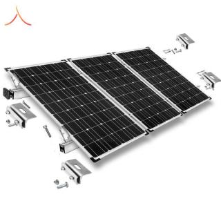 KIT Structura de montaj pentru 3 panouri solare fotovoltaice acoperis tabla faltuita