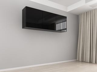 Corp Superior 180 cu 3 Usi MDF Negru Lucios - Blanca   Modul de Bucatarie Premium Configurabil - Hulgo Mobili