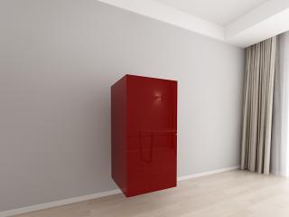 Corp Vertical 125 Adancime 57 cu 2 Usi - Evora MDF Bordo Lucios   Modul Bucatarie Suspendat Premium Configurabil - Hulgo Mobili