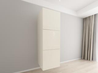 Corp Vertical 187 Adancime 57 cu 3 Usi - Evora MDF Crem Lucios   Modul Bucatarie Suspendat Premium Configurabil - Hulgo Mobili