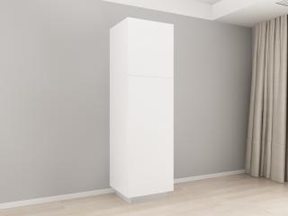 Corp Vertical 210 cu 3 Usi Adancime 57 MDF Alb Lucios - Blanca   Modul de Bucatarie Premium Configurabil - Hulgo Mobili