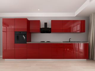 Set Mobila Bucatarie Blanca 2 MDF Bordo