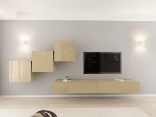 Set Mobila Living Quadro 10 MDF Cappuccino