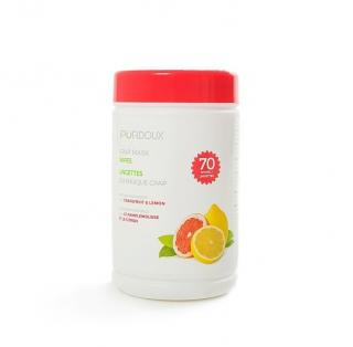 Servetele umede curatare masca CPAP - Purdoux Grapefruit  Lemon (Dispenser 70 buc)
