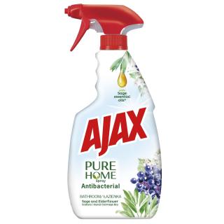 Ajax Solutie de curatat baia, cu pompa, 500 ml, Antibacterial Elderflower