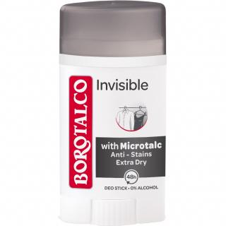 Borotalco Deodorant stick, Unisex, 40 ml, Invisible