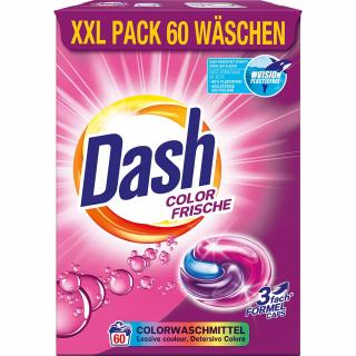 Dash Detergent capsule 3in1, 60 buc, Color Frische