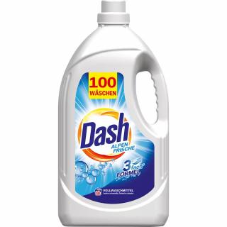Dash Detergent lichid, 5 L, 100 spalari, Alpen Frische