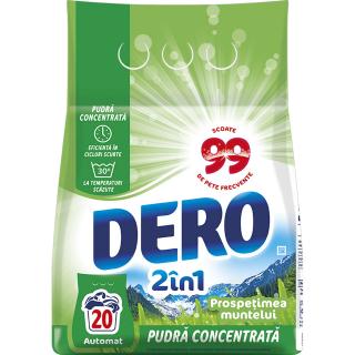 Dero Detergent automat, 1.5 kg, 20 spalari, 2in1 Prospetimea muntelui