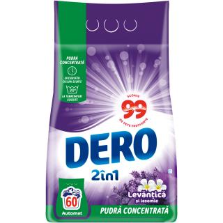 Dero Detergent automat, 4.5 kg, 60 spalari, 2in1 Levantica si Iasomie