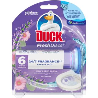 Duck Odorizant WC, 6 discuri, Fresh Discs Lavanda