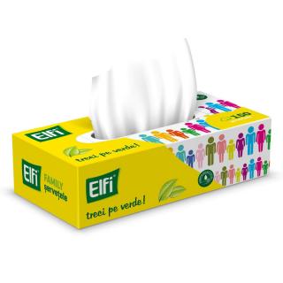 Elfi Servetele cutie, 2 straturi, 150 buc, Family