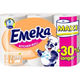 Emeka Fruity Fresh Prosop hartie, 3 role, Maxi