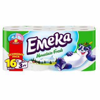 Emeka Mountain Fresh Hartie igienica, 3 straturi, 16 role