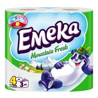 Emeka Mountain Fresh Hartie igienica, 3 straturi, 4 role